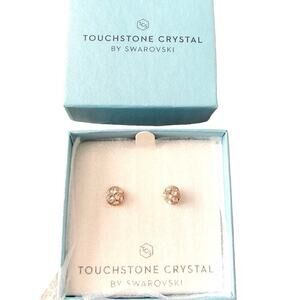 Touchstone Crystal Stud Ball Earrings